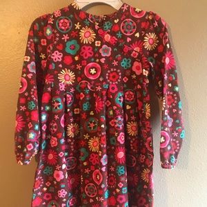 Little girls’ le•top corduroy dress